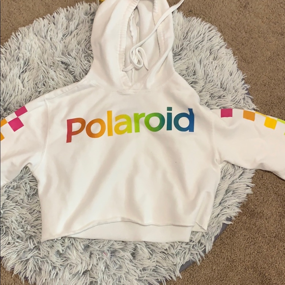 Cropped Polaroid sweatshirt